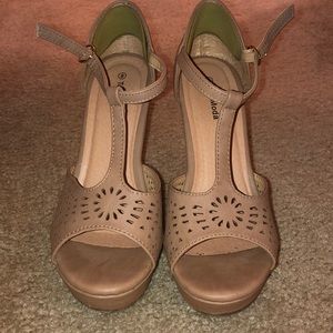 Taupe Wedges